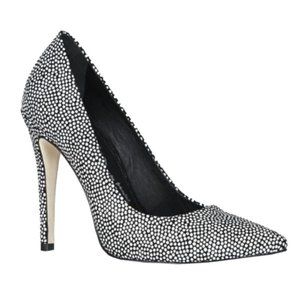 Alice & Olivia Dot Pattern Leather Devon Pumps 38